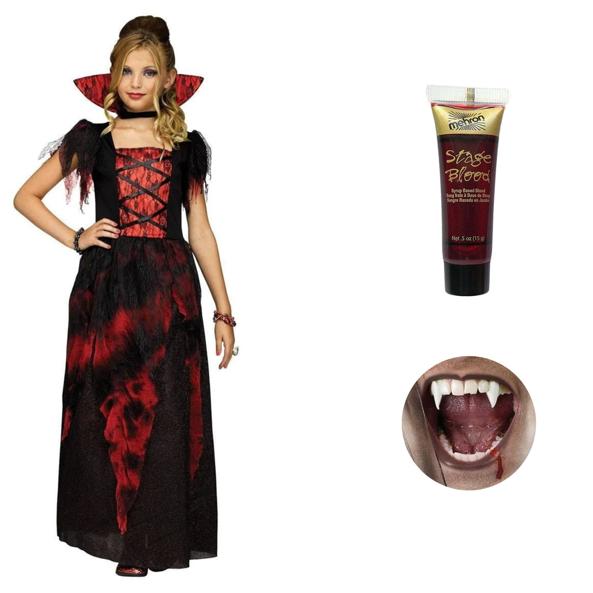 PARTY EXPERT Countessa Costume Kit for Kids