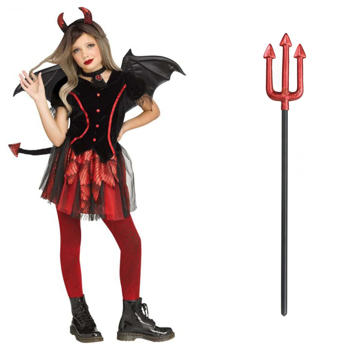 PARTY EXPERT Devil Costume Kit for Kids