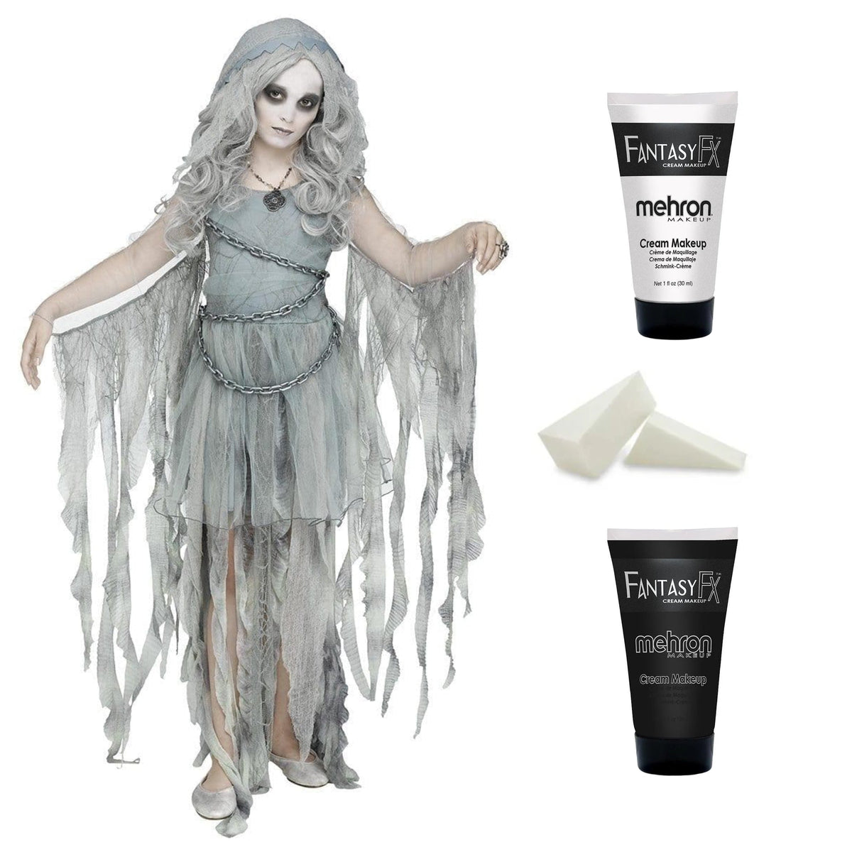 PARTY EXPERT Enchanted Ghost Costume Kit for Kids