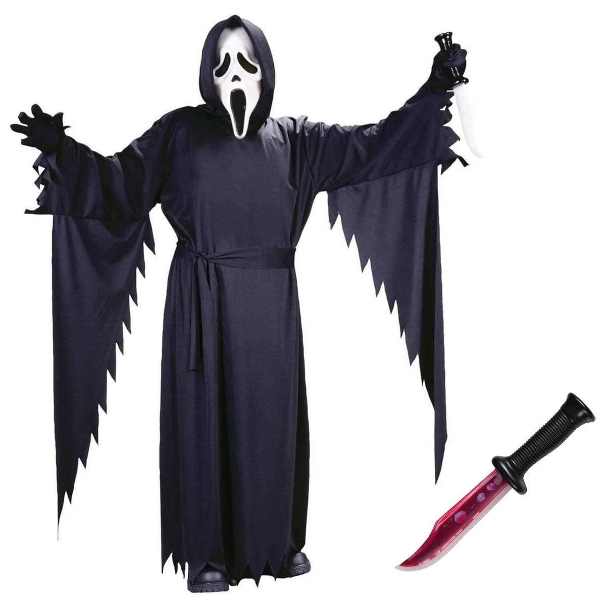 PARTY EXPERT Ghost Face Costume Kit for Teens