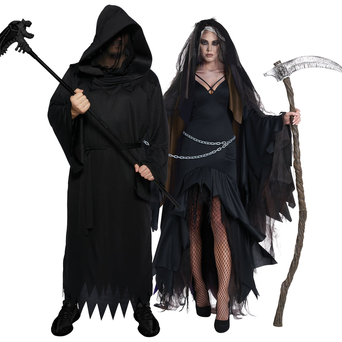 Party Expert Grim Reaper Couple Costumes 715410903