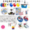 PARTY EXPERT Kids Birthday Ahoy Pirate Standard Birthday Party Supplies Kit, 8 Guests