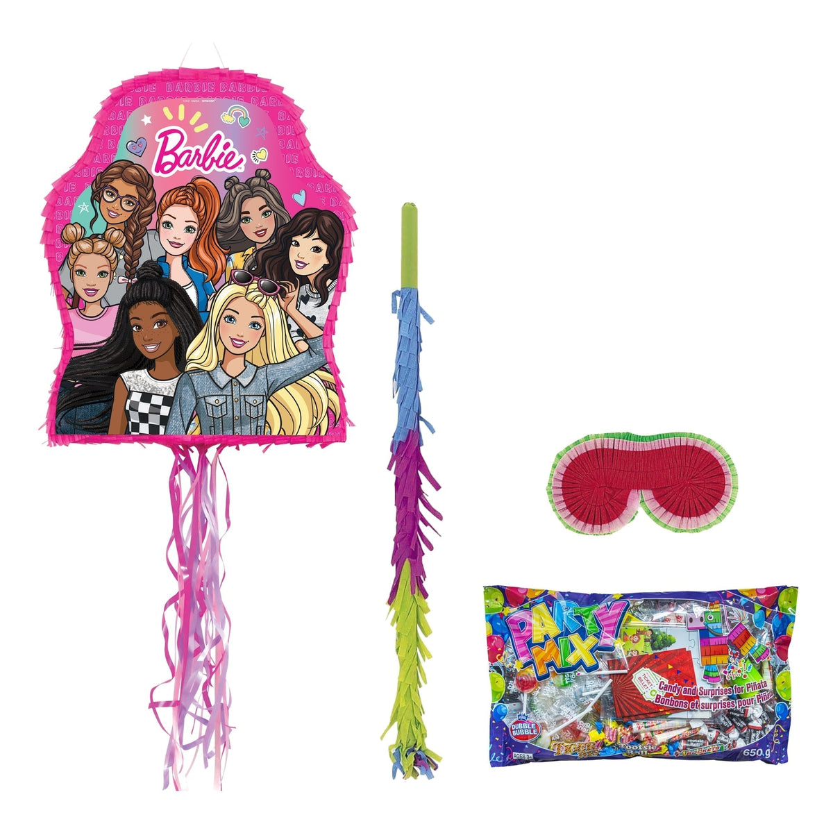 PARTY EXPERT Kids Birthday Barbie Dream Together Piñata Birthday Party Kit