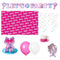 PARTY EXPERT Kids Birthday Barbie Malibu Basic Decoration Birthday Party Supplies Kit, 8 Guests