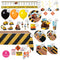 PARTY EXPERT Kids Birthday Big Dig Construction Ultimate Birthday Party Supplies Kit, 8 Guests