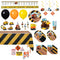 PARTY EXPERT Kids Birthday Big Dig Construction Ultimate Birthday Party Supplies Kit, 8 Guests