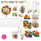 PARTY EXPERT Kids Birthday Block Party Standard Birthday Party Supplies Kit, 8 Guests