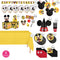 PARTY EXPERT Kids Birthday Disney Mickey Mouse Standard Birthday Party Supplies Kit, 8 Guests