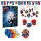 PARTY EXPERT Kids Birthday Marvel Spider-Man Basic Decoration Party Supplies Kit, 8 Guests