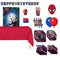 PARTY EXPERT Kids Birthday Marvel Spider-Man Standard Birthday Party Supplies Kit, 8 Guests