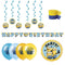 PARTY EXPERT Kids Birthday Minions Basic Decoration Party Supplies Kit, 8 Guests