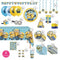 PARTY EXPERT Kids Birthday Minions Ultimate Birthday Party Supplies Kit, 8 Guests