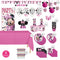 PARTY EXPERT Kids Birthday Minnie Mouse Standard Birthday Party Supplies Kit, 8 Guests