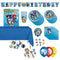 PARTY EXPERT Kids Birthday Sonic Standard Birthday Party Supplies Kit, 8 Guests