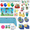 PARTY EXPERT Kids Birthday Super Mario Bros. Ultimate Birthday Party Supplies Kit, 8 Guests