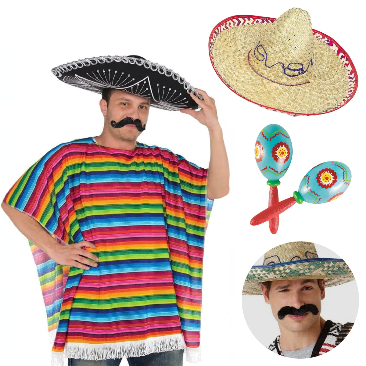 PARTY EXPERT Mexican Costume Accessory Kit