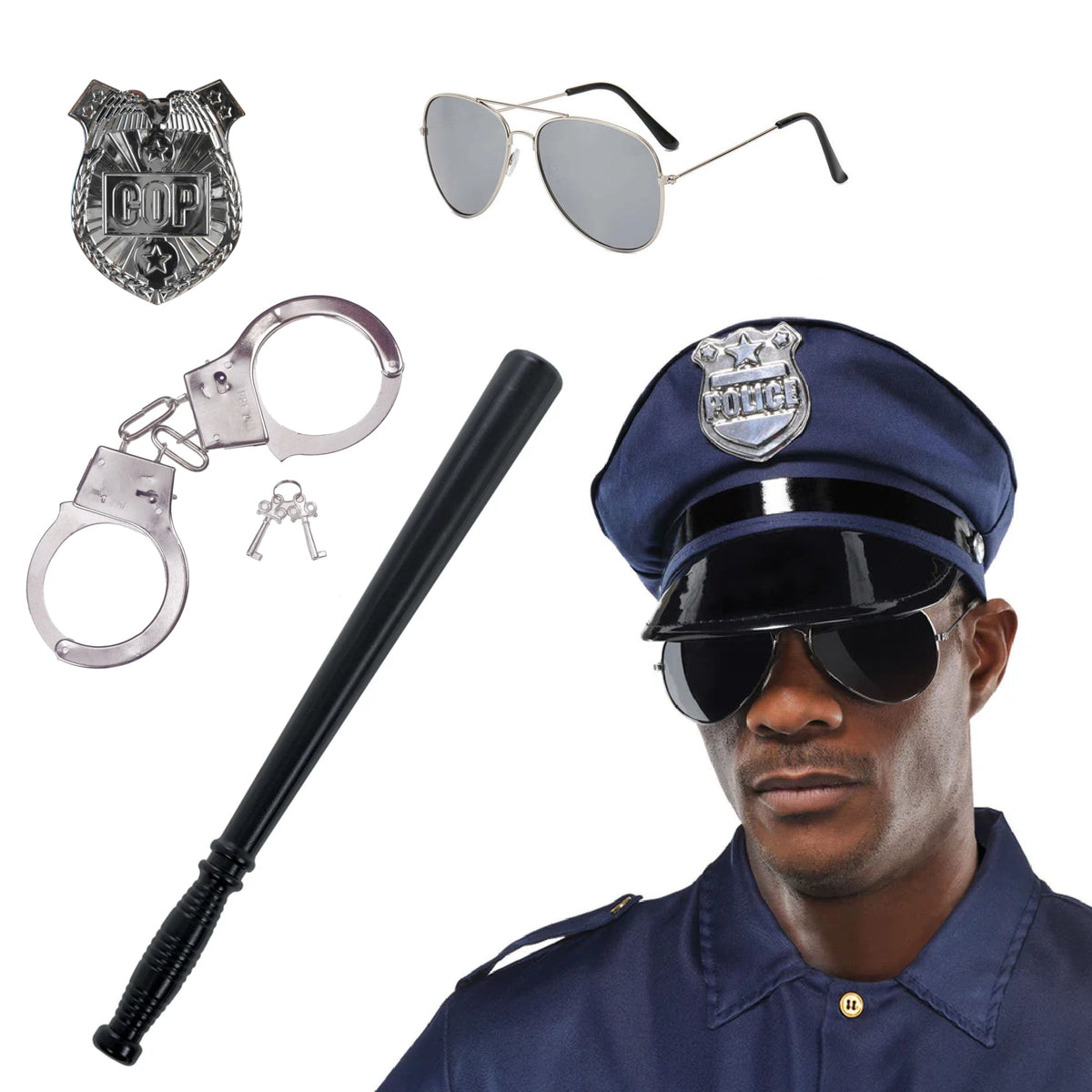 PARTY EXPERT Police Costume Accessory Kit