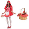 PARTY EXPERT Red Riding Hood Costume Kit for Adults