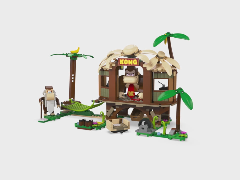 LEGO Super Mario Donkey Kong's Tree House Expansion Set 71424 Buildable  Game with 2 Collectible Super Mario Figures Donkey Kong and Cranky Kong,  Fun Birthday Gift for 8-10 Year Old Kids 