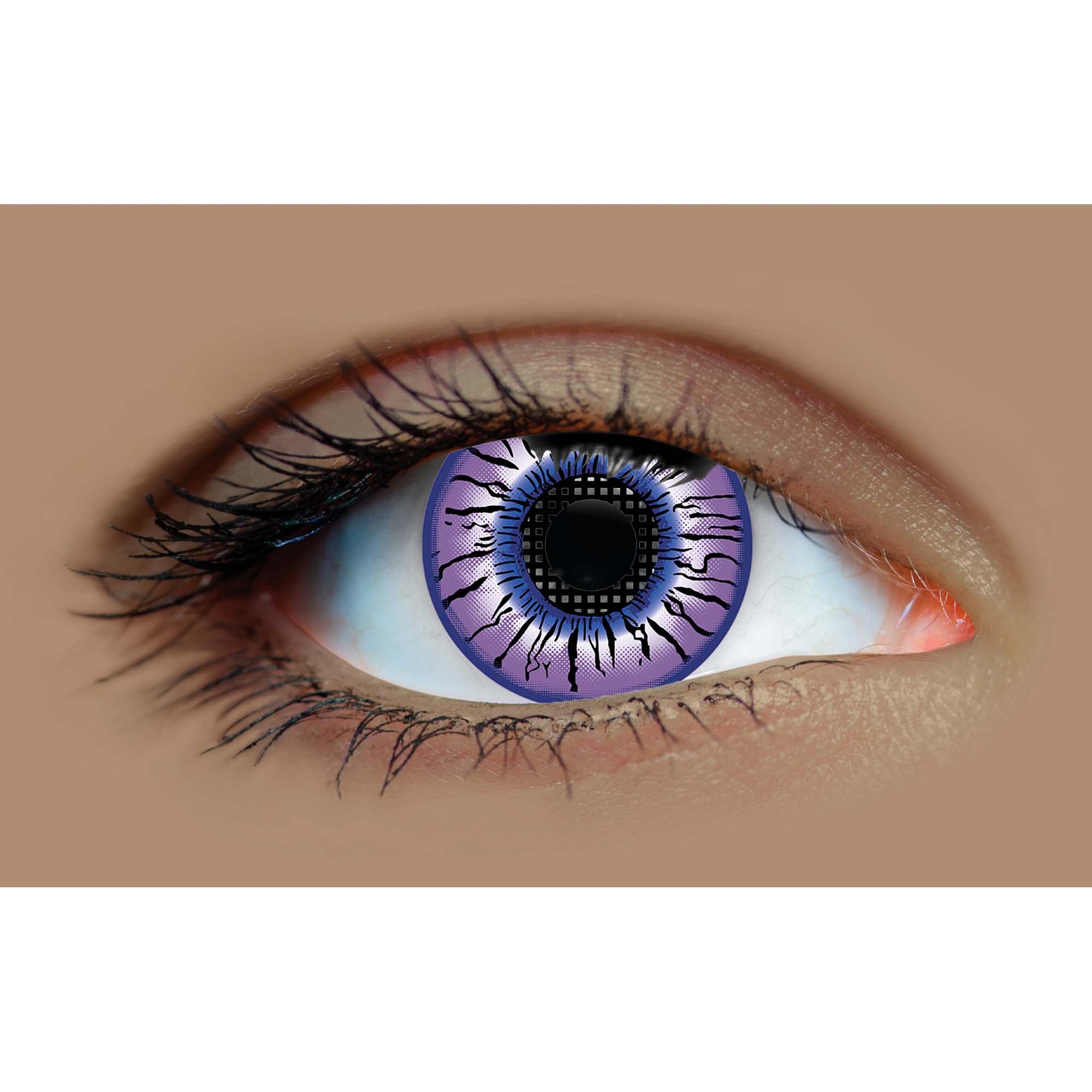 Beetlejuice Purple Contact Lenses, 3 Month Usage | Party Expert