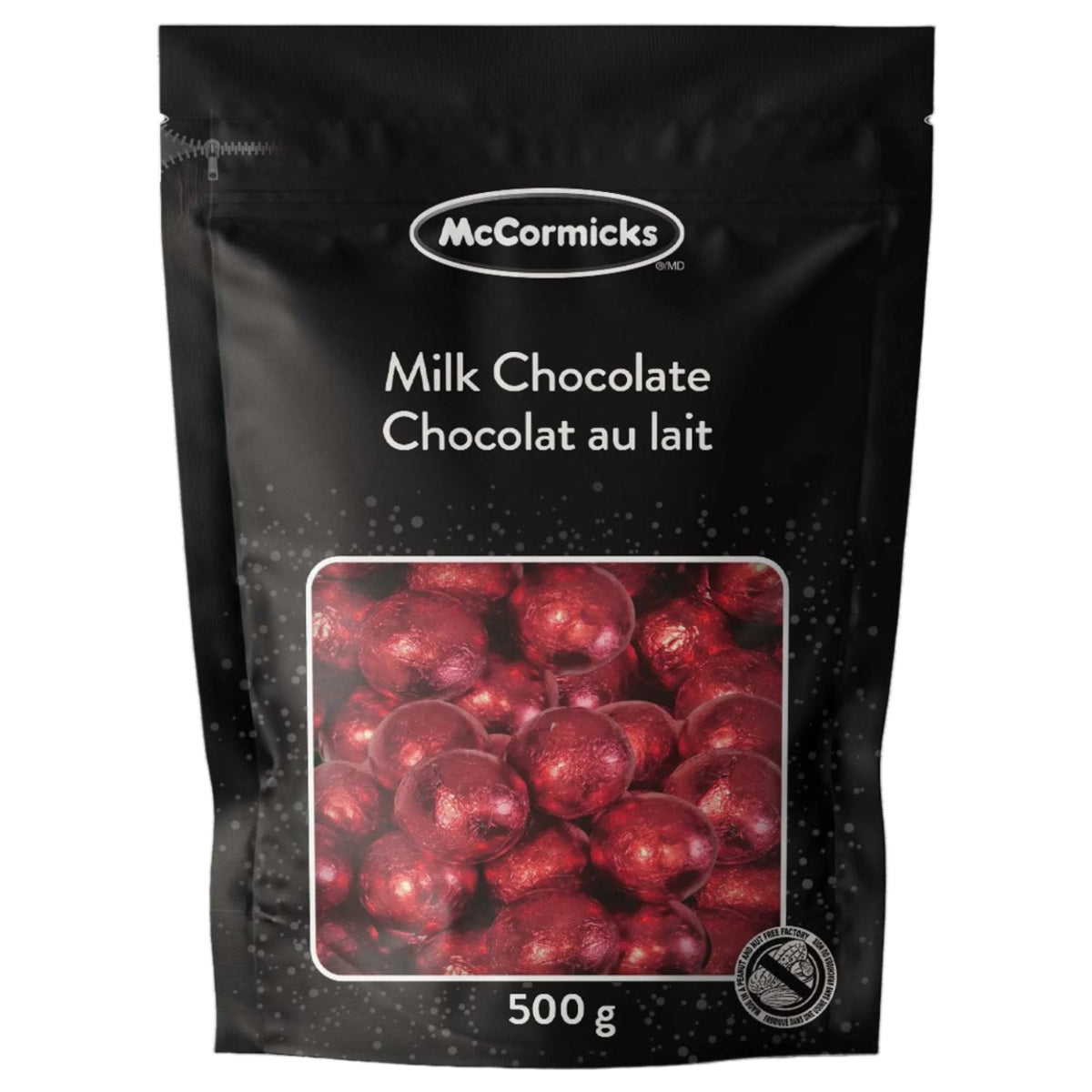 REGAL CONFECTION INC. Candy Milk Chocolate Balls, Red, 500g, 1 Count 057835050151