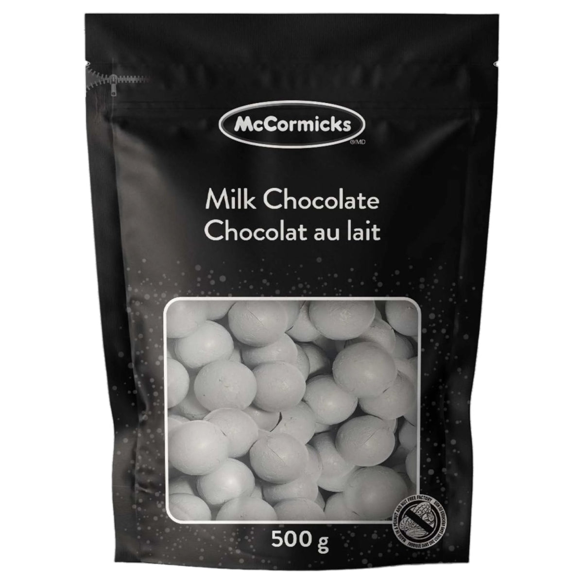 REGAL CONFECTION INC. Candy Milk Chocolate Balls, White, 500g, 1 Count 057835050106