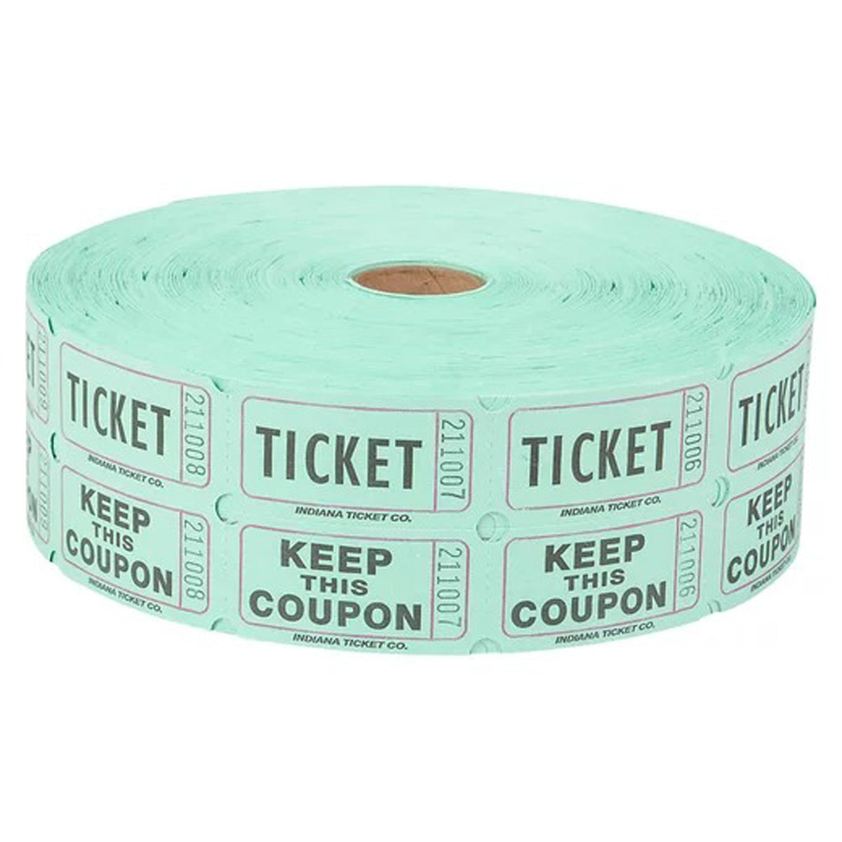 RHODE ISLAND NOVELTY Party Supplies Double Ticket Roll, Green, 2000 Count