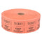 RHODE ISLAND NOVELTY Party Supplies Double Ticket Roll, Orange, 2000 Count