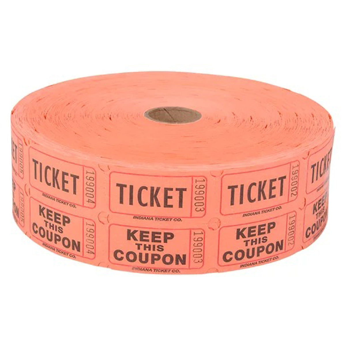 RHODE ISLAND NOVELTY Party Supplies Double Ticket Roll, Orange, 2000 Count