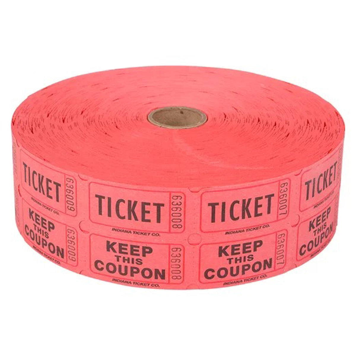RHODE ISLAND NOVELTY Party Supplies Double Ticket Roll, Red, 2000 Count 097138887870