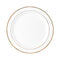 Ritch Import Disposable-Plasticware White Plates with Gold Hot Stamp, 10 Inches, 8 Count 655731156207