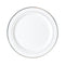 Ritch Import Disposable-Plasticware White Plates with Silver Hot Stamp, 10 Inches, 8 Count 655731156191