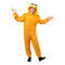 RUBIES II (Ruby Slipper Sales) Costumes Garfield Hooded Jumpsuit for Adults, Orange Jumpsuit