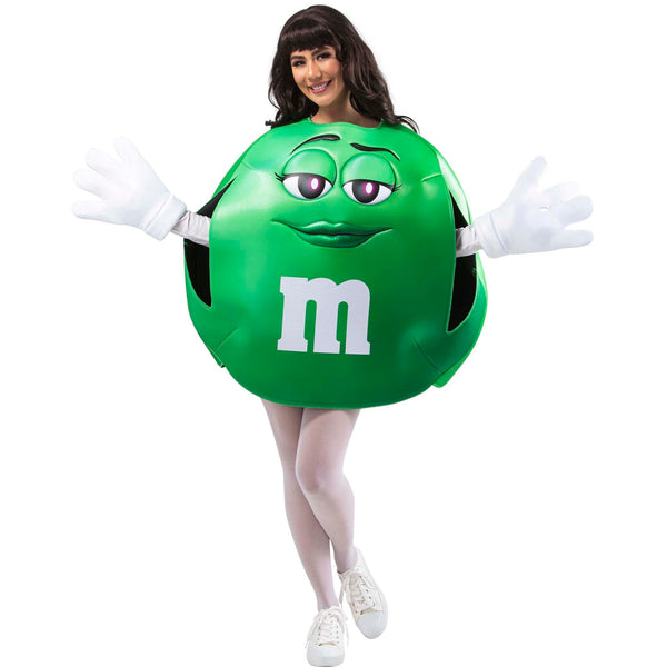 M&M'S GREEN CHARACTER ADULT UNISEX HALLOWEEN COSTUME 