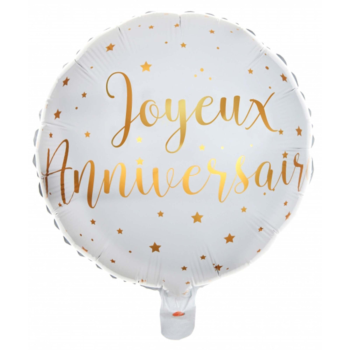 SANTEX Balloons Starry Golden Age "Joyeux Anniversaires" Foil Balloon, 18 Inches, 1 Count