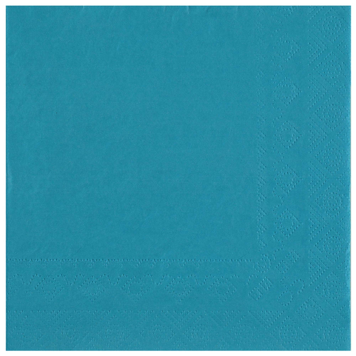 SANTEX Everyday Entertaining Aqua Blue Large Lunch Paper Party Napkins, 25 Count 3660380090359