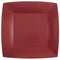 SANTEX Everyday Entertaining Burgundy Red Large Square Compostable Lunch Paper Plates, 9 Inches, 10 Count 3660380072256