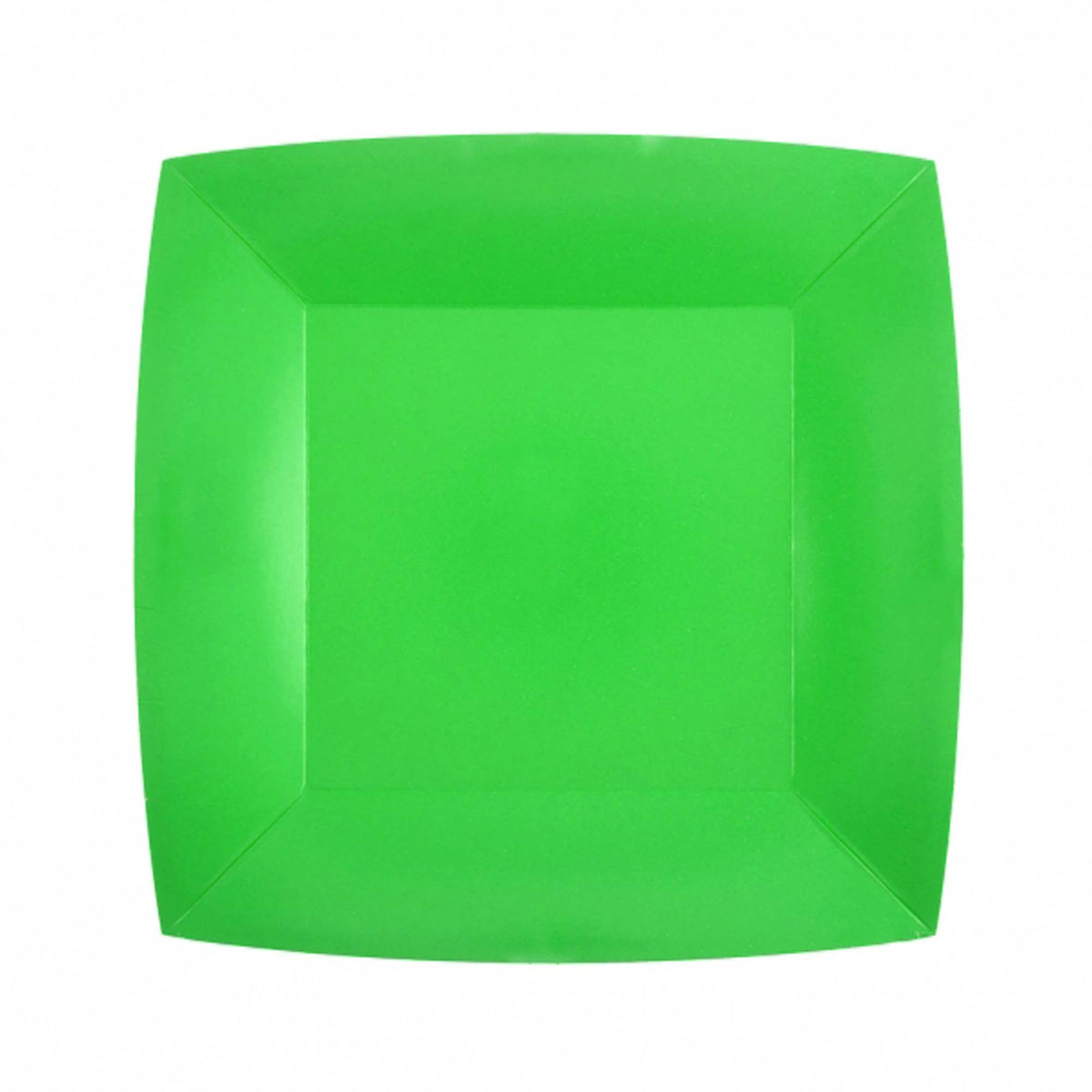 SANTEX Everyday Entertaining Green Small Square Dessert Party Paper Plates, 7 Inches, 10 Count 3660380071822