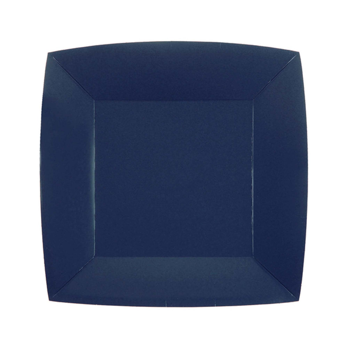 SANTEX Everyday Entertaining Navy Blue Small Square Dessert Party Paper Plates, 7 Inches, 10 Count 3660380087786