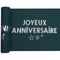 SANTEX General Birthday "Joyeux Anniversaire" Birthday Table Runner, Blue and Silver, 5 Meters, 1 Count