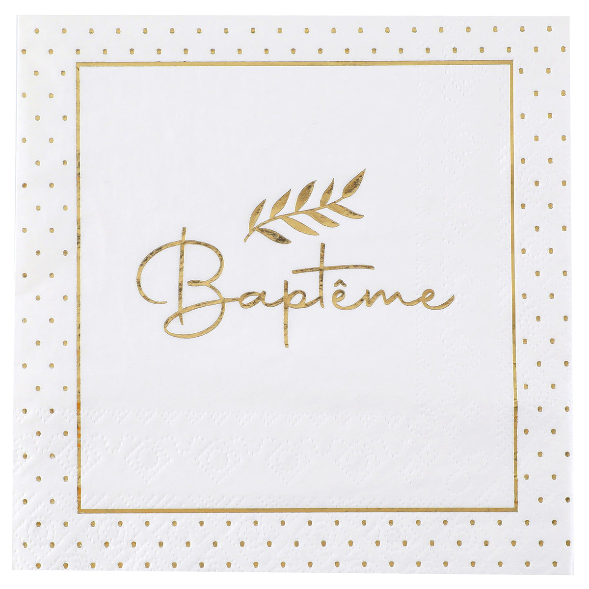 SANTEX Kids Birthday Floral Baptism Large Lunch Napkins, 20 Count