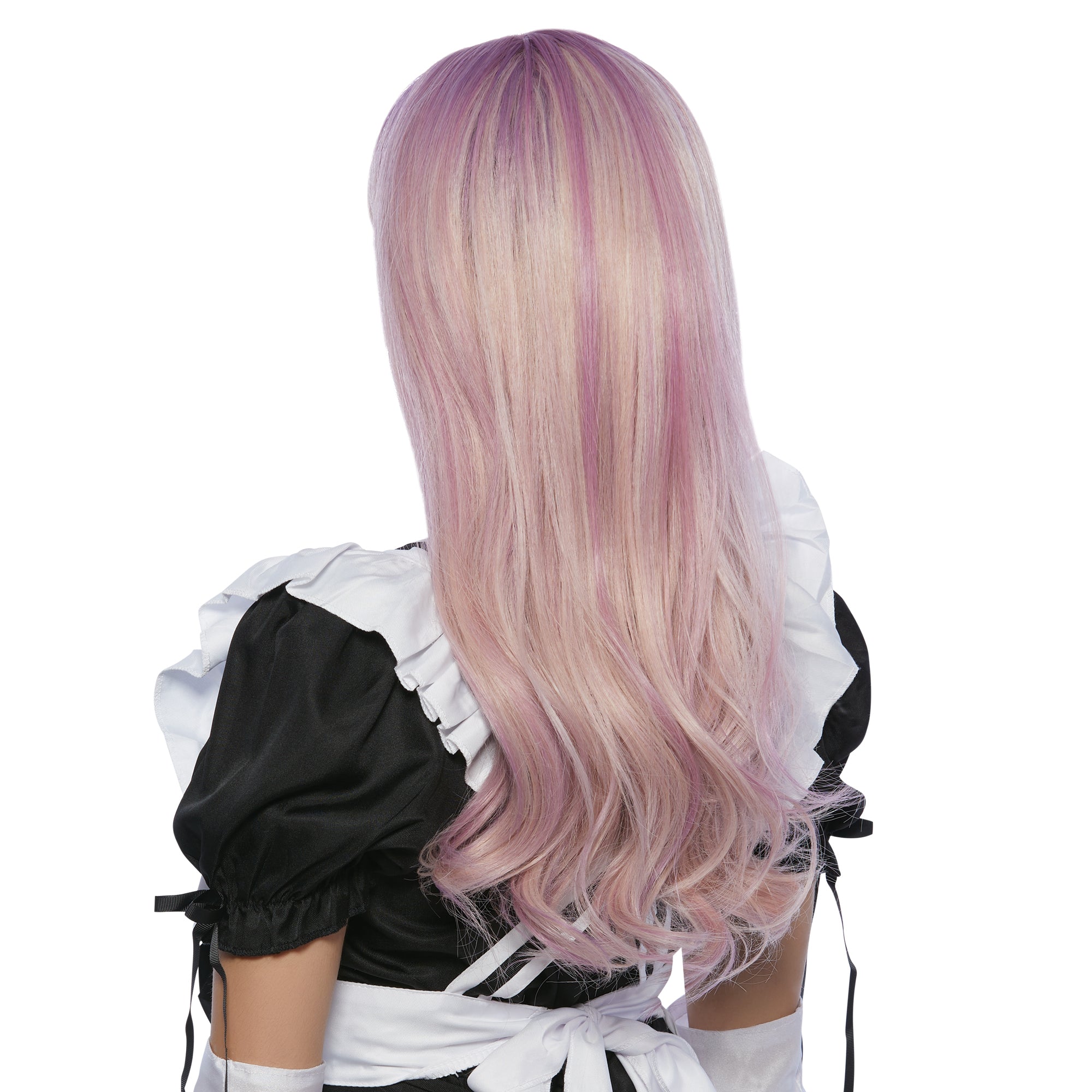 Kagura Ombre Grey Long Wig with Pigtails for Adults Party Expert