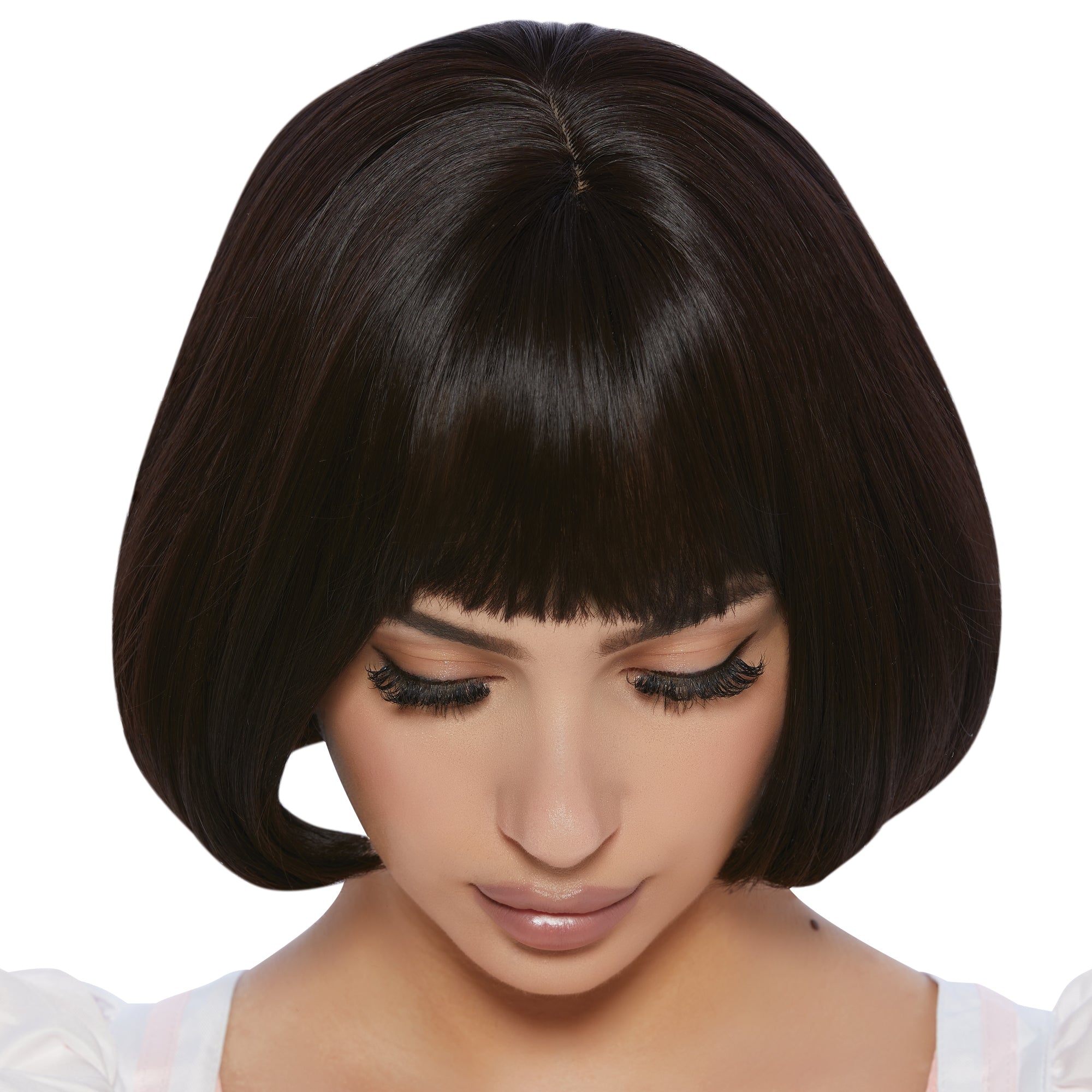 Ichijou Black Short Bob Wig for Adults Party Expert