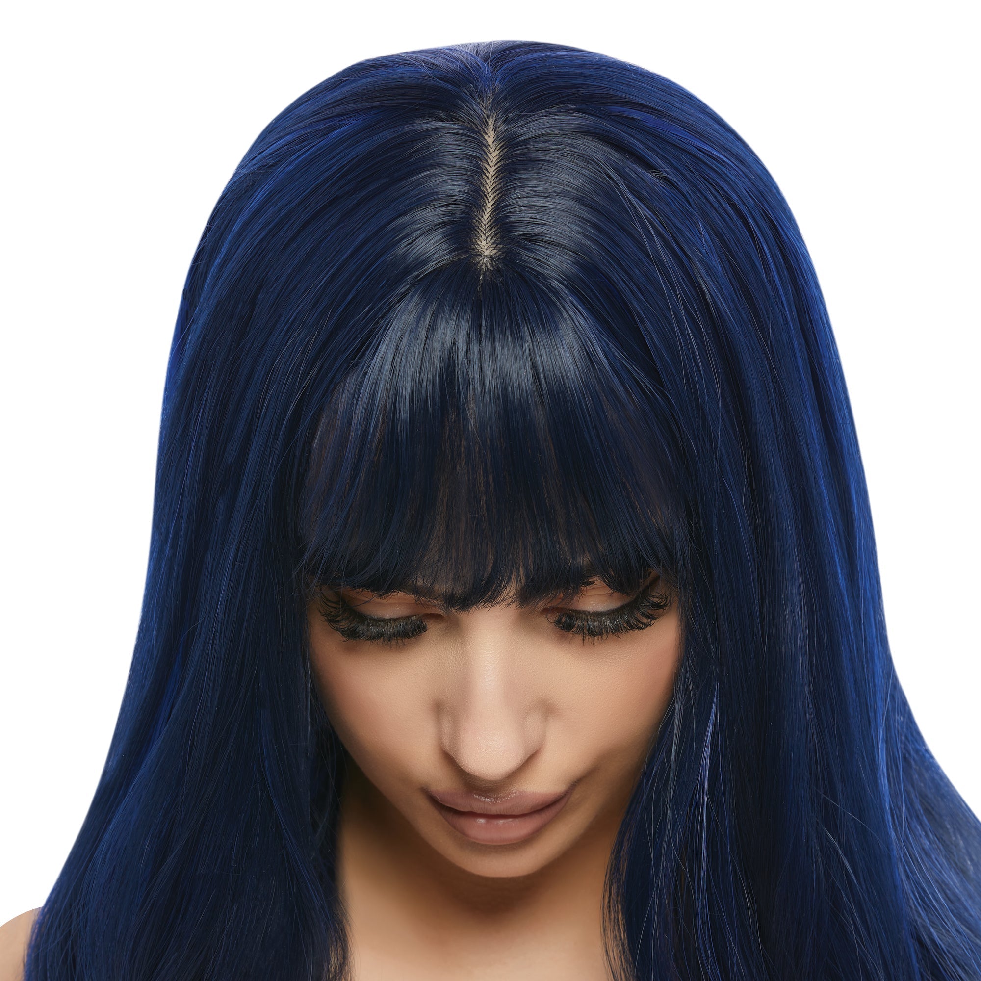 Naomi Blue Wavy Long Wig for Adults Party Expert