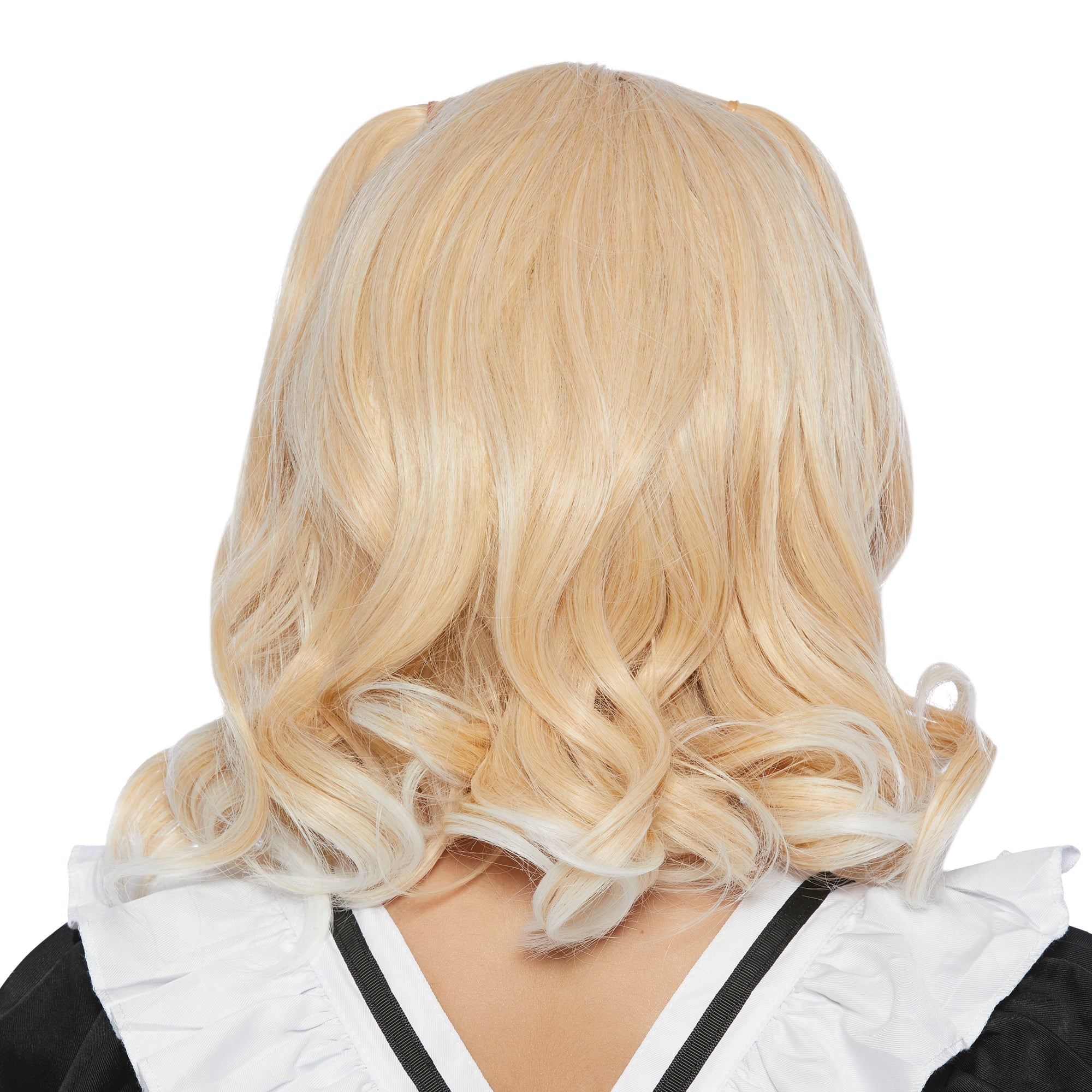 Yasu Blond Wavy Mid Length Wig for Adults Party Expert