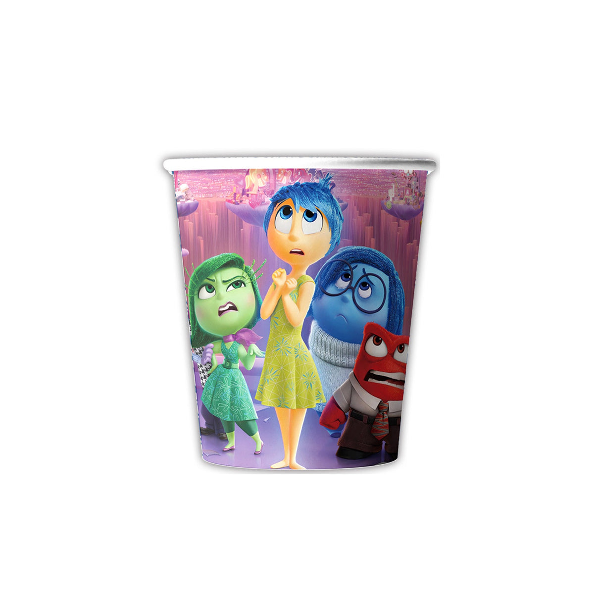 Shaoxing Keqiao Chengyou Textile Co.,Ltd Kids Birthday Inside Out 2 Birthday Party Paper Cups, 10 Count 810120717524