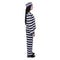 SHENZHEN PARTYGEARS DEVELOPMENT CO. LTD Costumes Jailbird Costume for Adults, Black and White Striped Pants and Top