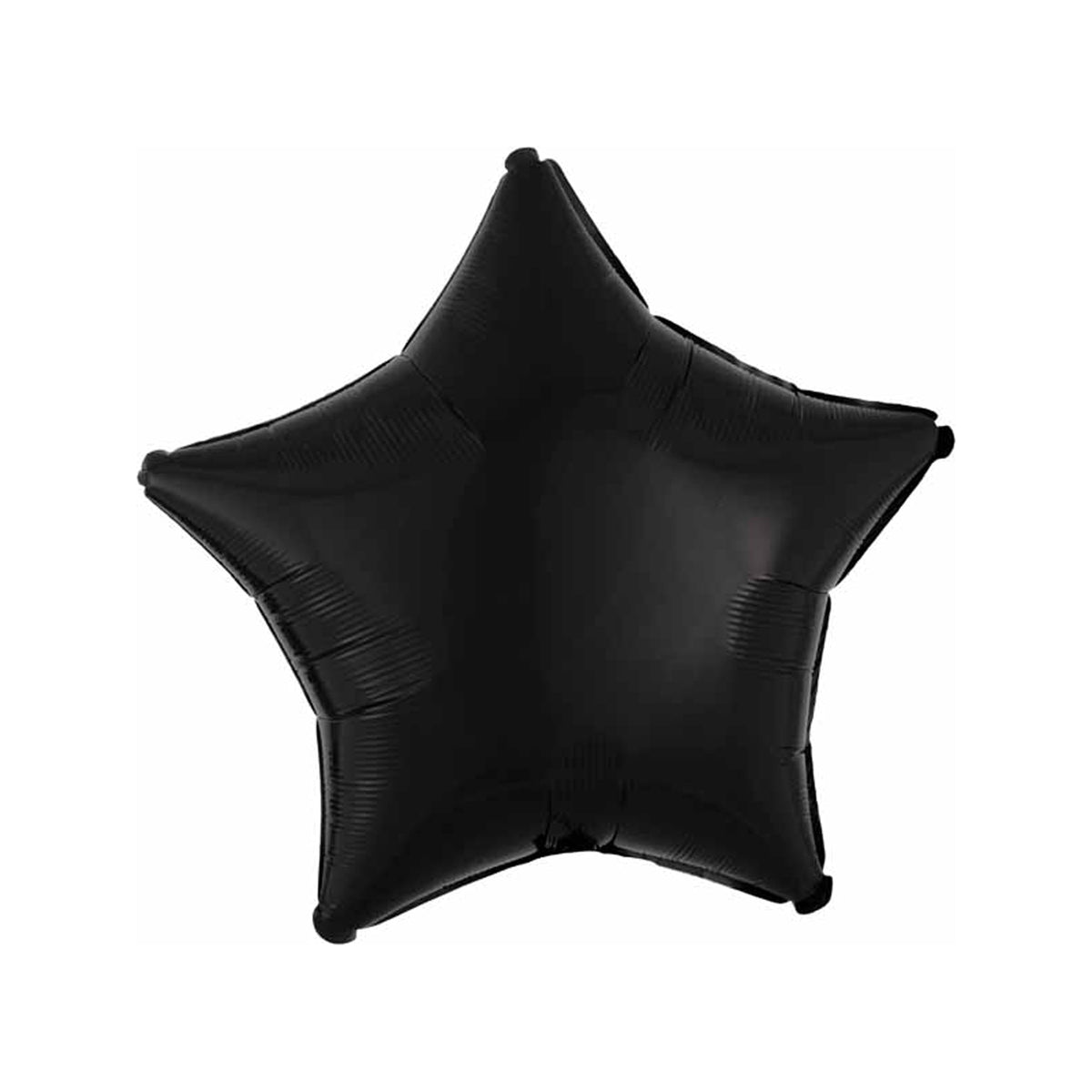 SKS NOVELTY CO LTD Balloons Black Star Shaped Foil Balloon, 18 Inches, 1 Count