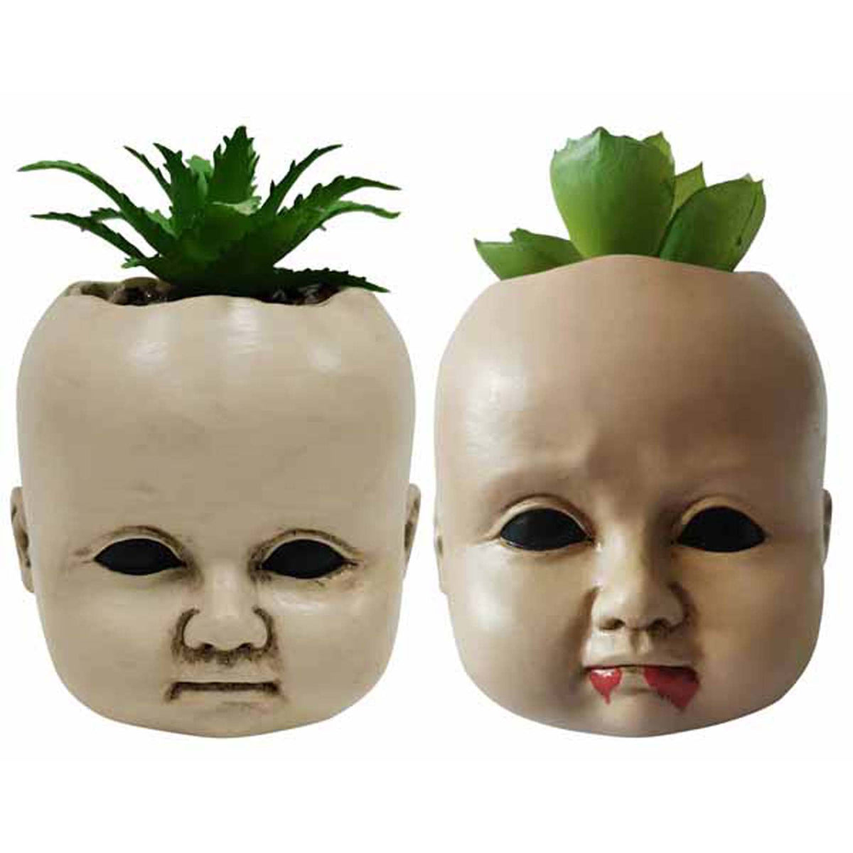 SUNSTAR INDUSTRIES Halloween Creepy Doll Succulent, Assortment, 1 Count