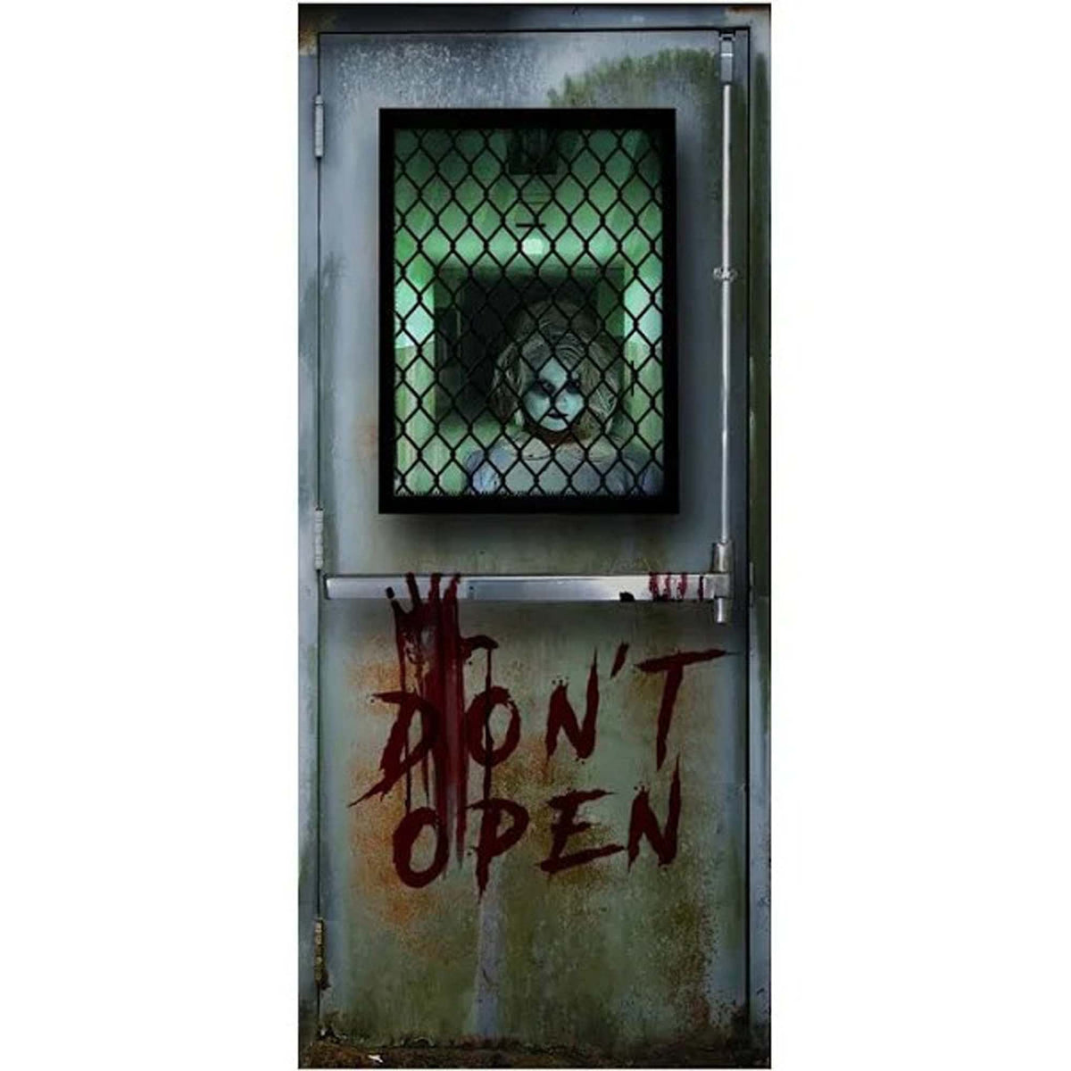 SUNSTAR INDUSTRIES Halloween Killer Psycho Fake Door, 71 Inches, 1 Count